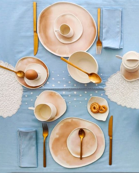 Sabbia Coloured Plates, handmade porcelain | Ready to ship