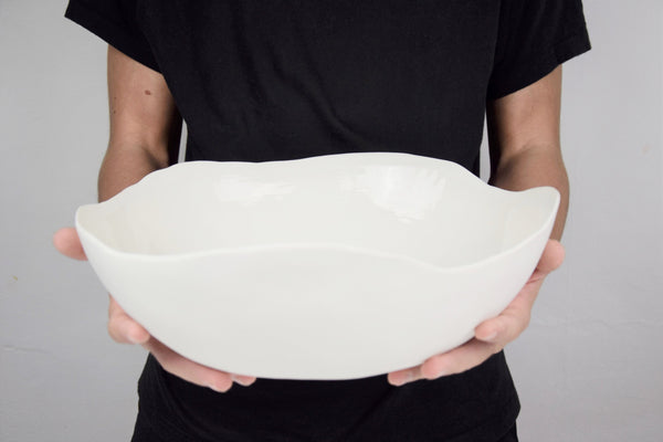 Serving bowl, white porcelain | Ready to ship