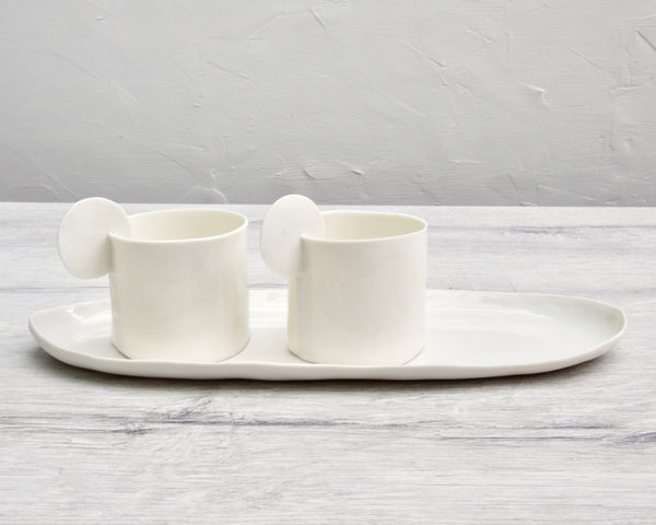 TeaForTwo, white porcelain set | pre-order