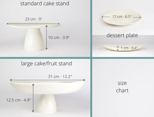 Cake stand, white porcelain | pre-order