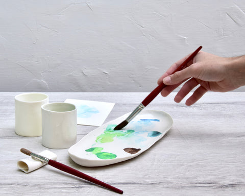 Painting Set, white porcelain  | pre-order