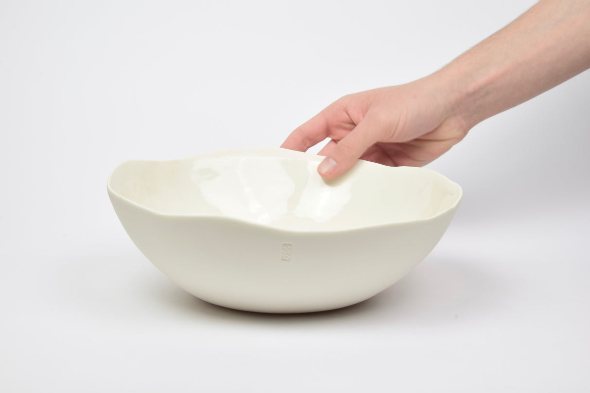 Serving bowl, white porcelain | Ready to ship