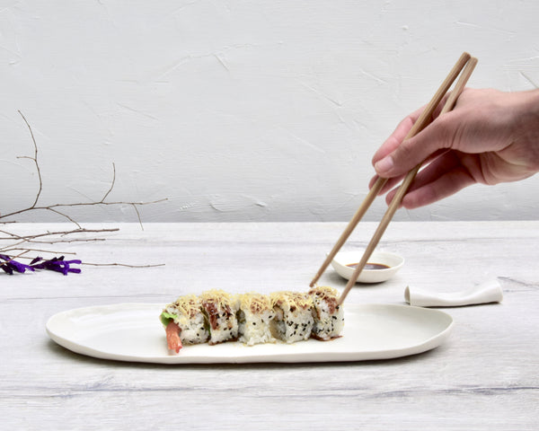 Set sushi, porcellana bianca | su ordinazione