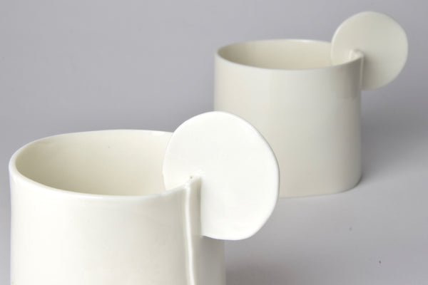 Tea or Coffee Cups, white porcelain | pre-order